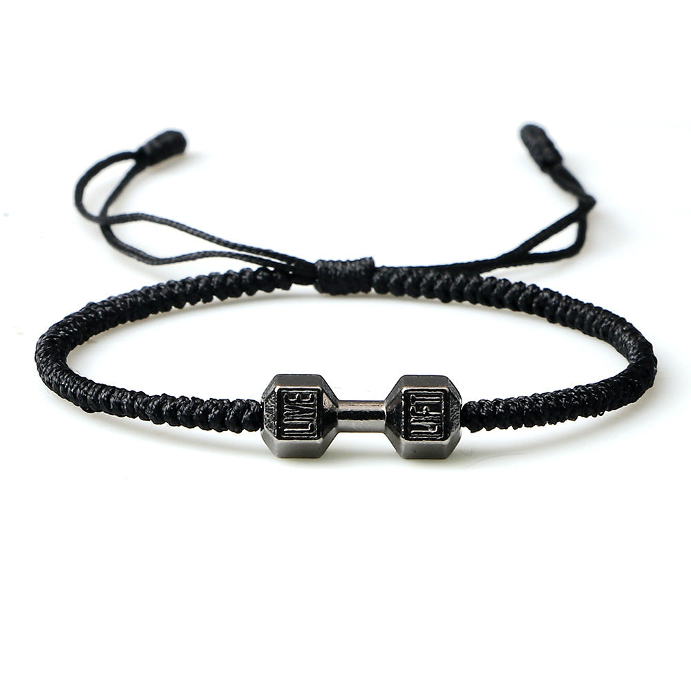 Originality Woven Dumbbell Alloy Bracelet